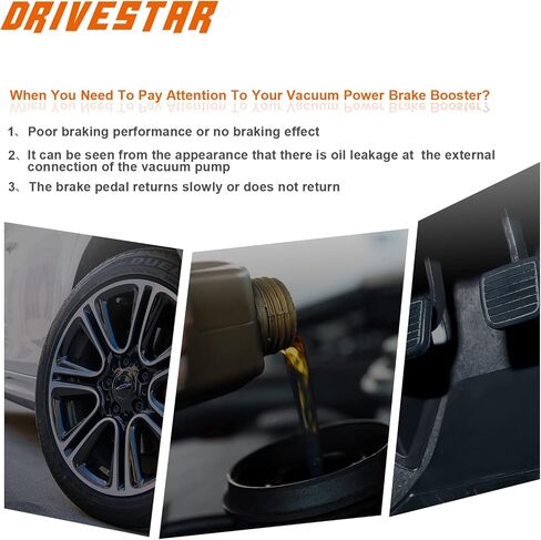 DRIVESTAR 53-4905 Vacuum Power Brake Booster without Master Cylinder Fit for 2001 2002 2003 2004 for Toyota Tacoma, replacement for 4461004100, 4461004101, 4461004110, 4461004111 in Saudi Arabia