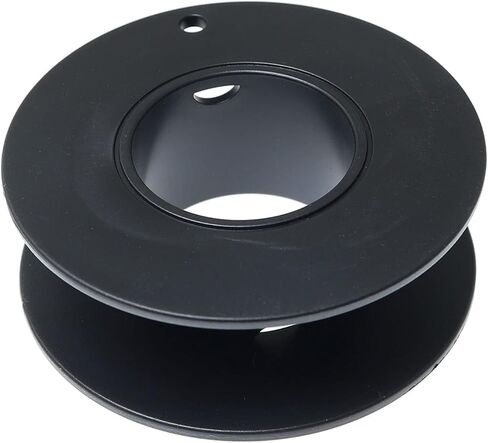 Plastic Spool RLECS 8pcs 55mm Black Bobbin Empty Spools for Embroidery Thread, Yarn, Ribbon, Crafts and Sewing in Saudi Arabia