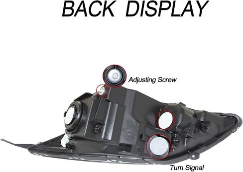 Halogen Headlight Headlamps Black Housing w/o Bulbs For 2007-2011 Honda CR-V CRV in Kuwait