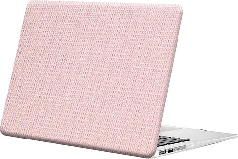 SaharaCase - Apple MacBook Air 13" M1 Chip Laptops Woven Laptop Case with Silicone KeyPad Cover Woven Fabric, Snap-On, Anti-Slip Grip (Pink) in Kuwait