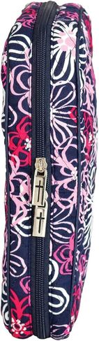 Pink Floral Trust Him Quilted 8.5 x 6.5 Fabric Zippered Bible Cover Case Handle, Thinline in Saudi Arabia