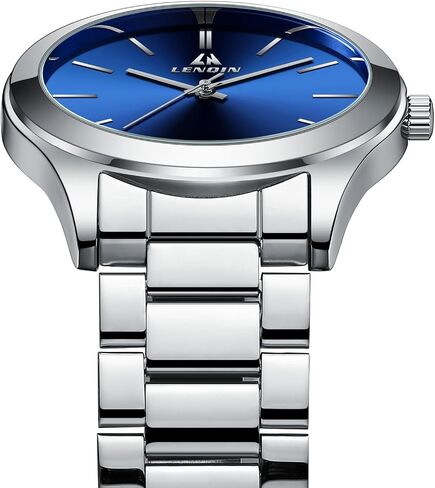 LN LENQIN Mens Watches Stainless Steel Watches for Men Waterproof Watches for Men Analog Quartz Watch Fashion Business Designer Watches in Kuwait