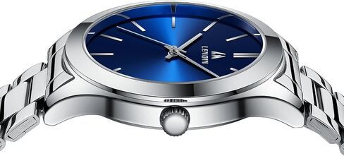 LN LENQIN Mens Watches Stainless Steel Watches for Men Waterproof Watches for Men Analog Quartz Watch Fashion Business Designer Watches in Kuwait