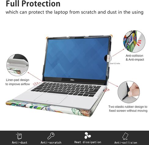 حافظة حماية Alapmk لجهاز Dell Latitude 5350 5340 5330 5320 5310/Latitude 2 في 1 5350 5340 5330 & EliteBook 630 G10/EliteBook 630 G9/EliteBook x360 830 G8/EliteBook x360 830 G7 13.3 بوصة، كمبيوتر محمول، شجرة الحب in Kuwait