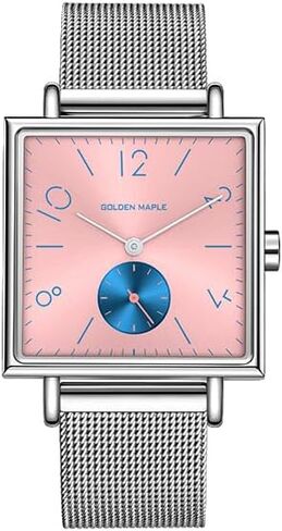 Ladies Watches Swiss Quartz Movement Watches for Women Square Watch - Rainbow Series in Kuwait