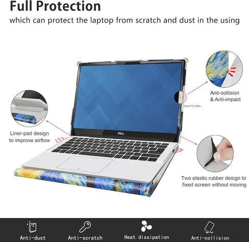 حافظة حماية Alapmk لجهاز Dell Latitude 5350 5340 5330 5320 5310/Latitude 2 في 1 5350 5340 5330 & EliteBook 630 G10/EliteBook 630 G9/EliteBook x360 830 G8/EliteBook x360 830 G7 13.3 بوصة، كمبيوتر محمول، شجرة الحب in Kuwait