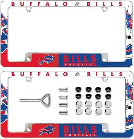 All Over Chrome Frame for Chiefs, 12" x 6" Chrome All Over Automotive License Plate Frame for Car/Truck/SUV in Saudi Arabia