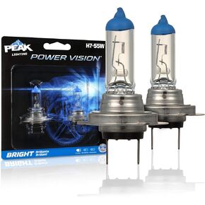 PEAK Power Vision Gold Automotive High Performance H7 55W Headlights (2 Pack)