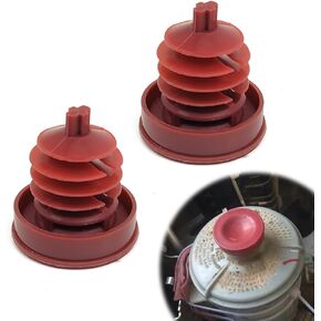 Hydraulic Power Steering Pump, Power Steering Pump Reservoir Cap Plug Cover, Red Reservoir Cap Plug Cover Compatible with Honda for Acura (Pack of 2)