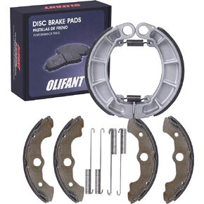 Front & Rear Brake Shoes for Honda Rancher 350 2000-2006/ Honda Rancher 400 2004-2007/Honda Foreman 400 1995-2003/Honda Foreman 450 1998-2004