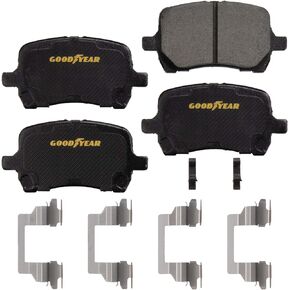 Goodyear Brakes GYD1160 Premium Ceramic Automotive Front Disc Brake Pads Set Vehicle Replacement Part for Cobalt, HHR, Malibu, Pontiac G5 & More