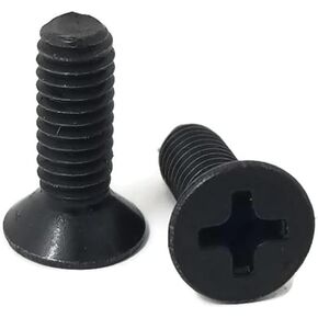 Millcraft ProductsMillcraft Parts Universal Motorcycle Master Cylinder Front Brake Reservoir Cover Cap Screws Replacement M4x0.7x12mm Black Pair