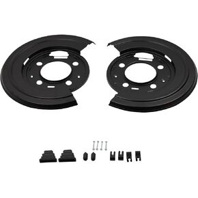 QHQSQC 924-212 Rear Brake Dust Shield Backing Plates Replacement for 1999-2015 Fo-rd Super Duty Excursion F250 F350 F450 F550 4C3Z-2209-AA 4C3Z2210AA (2 Pack)