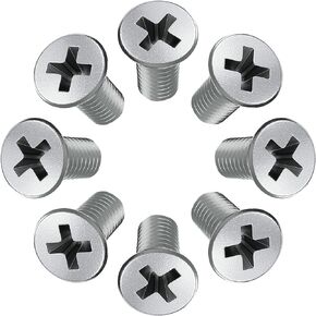 8pcs Screw Rotor Brake Disc Retaining 93600-06014-0H - Set is Best Replacement for Honda, Acura, Hyundai, Kia, Mazda - Front and Rear Stainless Steel Retaining Screws by Automajor