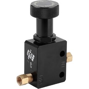 Brake Proportioning Valve, Aluminium Alloy Universal Brake Proportional Valve Adjustable In Line Disc Drum Brakes 150PSI‑1200PSI Pressure Range, Universal Fit For Car Modification