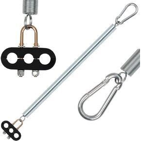 YiaChuii 25" Single Tender Spring Kit, 3 in 1 ABS Air Line Hose Tracker Tender Kit Heavy Duty with 3 Hose Holders for Semi Truck Trailer Tractor