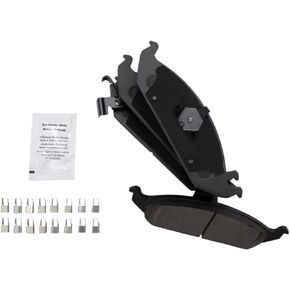 TRQ Rear Brake Pads Ceramic Compatible with 2018 Mercedes-Benz E400 2017-2018 E43 AMG E63 AMG S