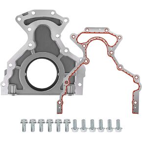 A-Premium Rear Main Seal Cover Kit [OHV, 8Cyl 4.8 5.3 5.7 6.0 6.2 7.0L] Compatible with Chevy & GMC & Cadillac & Hummer & Isuzu & Pontiac & Saab & Buick, fits Express, Silverado, Sierra & More Models