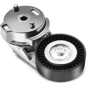 A-Premium Belt Tensioner Assembly with Pulley Compatible with Jeep Wrangler 2007 2008 2009 2010 2011 V6 3.8L, Replace# 53032860AA
