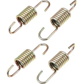 X AUTOHAUX 2pcs 6cm Length Gold Tone Plated Steel Motorcycle Brake Pedal Return Spring for Suzuki