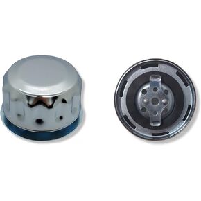 Hydraulic Oil and Fuel Filler Metal Vent Breather Cap for Reservoir Tank (Cap Only, Bayonet Lock, 304 (18/10) Grade Stainless Steel, Cork Gasketed)