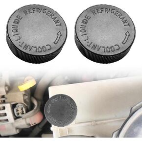 2 PCS Engine Coolant Reservoir Cap, Black Coolant Overflow Reservoir Tank Cap Radiator Reservoir Cap Compatible with Infiniti Renault 2003-2017 OEM# 21712-79900