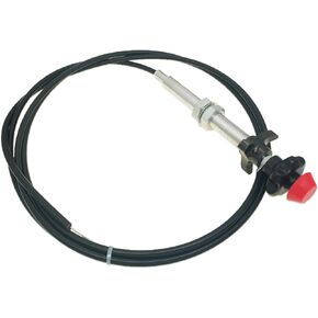 YCTMALL كابلات التحكم في الباب الخلفي للشاحنة بطول عالمي مناسب 55204 مع مقبض أسود 2 بوصة 10 قدم. in Kuwait