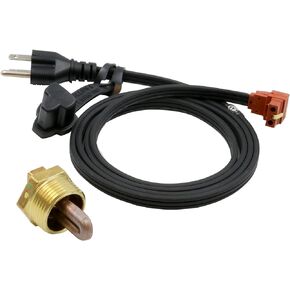Zerostart 3100003 Engine Block Immersion Heater for Eagle, Jaguar, Jeep, Renault, Rover, Kubota, Massey, Perkins, Yanmar, 1" NPT Thread Brass Adapter | CSA Approved | 120 Volts | 400 Watts