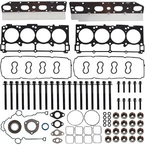 Full Cylinder Gasket Set with Head Bolts HS26423PT TCS46169 ES72200 Compatible with Chrysler 300 Dodge Challenger Charger Durango Ram 1500 2500 3500 Grand Cherokee 5.7L V8