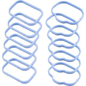 Intake Manifold Gaskets Lower & Upper Gasket Plenum Set, Intake Manifold Rubber Sealing Gasket Compatible with Dodge Chrysler Jeep, Replaces# 5184562AC 5184331AC