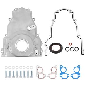 غطاء التوقيت الأمامي Dokili LS 12633906 12600326 مع حشية متوافقة مع محركات LS2 LS3 4.8L 5.3L 6.0L 6.2L