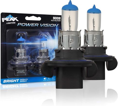 PEAK Power Vision Auto High Performance 9008/H13 65/55W المصابيح الأمامية (عبوتان) in Saudi Arabia