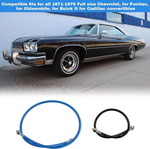 طقم كابلات محرك علوي قابل للتحويل من MOTOPARTY يناسب 1971-1976 كامل الحجم GM قابل للتحويل لسيارة شيفروليه، وبونتياك، وأولدزموبيل، وبويك وكاديلاك المكشوفة in Saudi Arabia