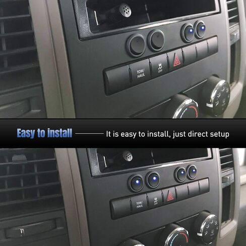 Nilight 5PCS LED مضاءة الروك التبديل 12V الأزرق LED مضيئة على إيقاف تبديل التبديل 30A 3Pin SPST البيضاوي على شكل التبديل 12mm حفرة للسيارات سيارة شاحنة RV الدراجات النارية القوارب البحرية، 2 سنة الضمان in Kuwait