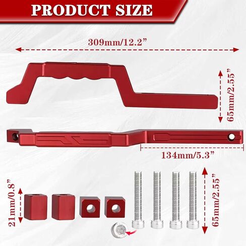 2 pcs Rear Roll Bar Grab Handles Compatible with 2023 2024 New Ford Bronco 2021 2022 4 Door, Aluminum Alloy Grip Handles Bronco Interior Accessories(Black) in Kuwait