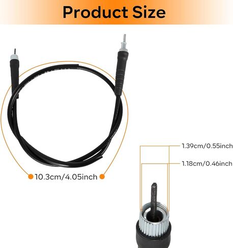 كابل عداد السرعة MOTOPARTY 39 بوصة يستبدل Kawasaki بغطاء غبار in Kuwait