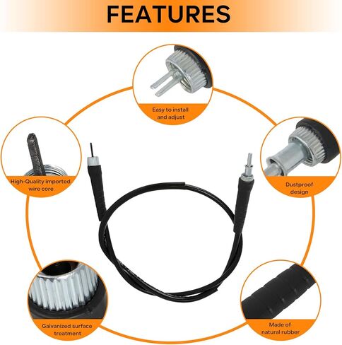 كابل عداد السرعة MOTOPARTY 39 بوصة يستبدل Kawasaki بغطاء غبار in Kuwait