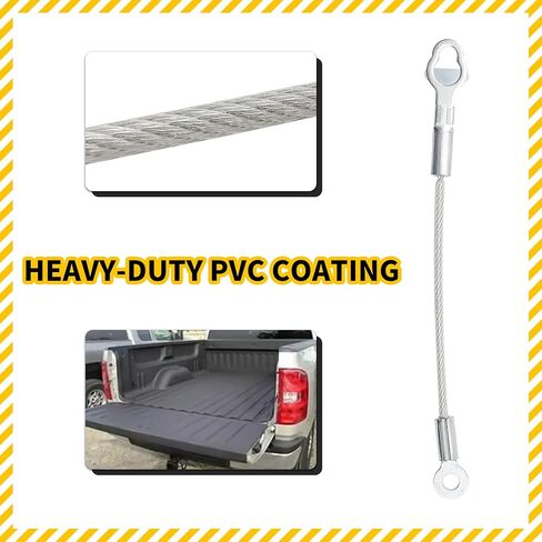 كابل الباب الخلفي من ONUNIQ مناسب لـ Polaris Ranger 500 700 800 900D 2005-2016 استبدال أشرطة دعم بوابة رفع البوابة 7081215 7081445 قطعتان in Kuwait