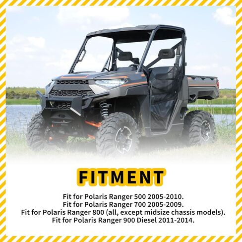 كابل الباب الخلفي من ONUNIQ مناسب لـ Polaris Ranger 500 700 800 900D 2005-2016 استبدال أشرطة دعم بوابة رفع البوابة 7081215 7081445 قطعتان in Kuwait