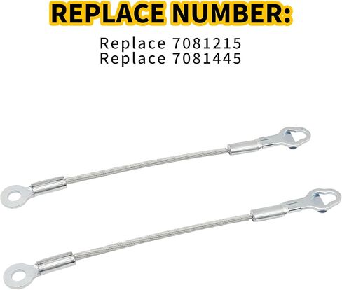 كابل الباب الخلفي من ONUNIQ مناسب لـ Polaris Ranger 500 700 800 900D 2005-2016 استبدال أشرطة دعم بوابة رفع البوابة 7081215 7081445 قطعتان in Kuwait