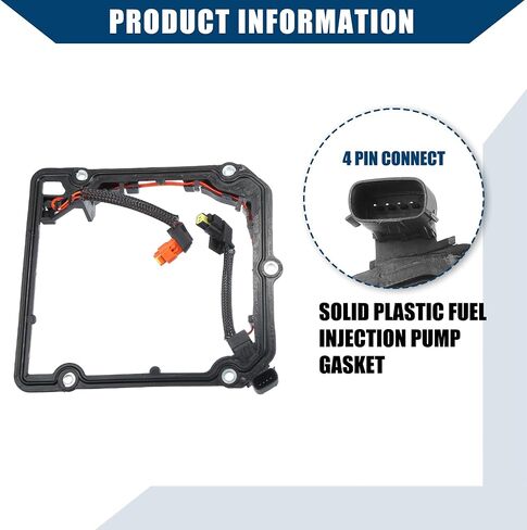 حشية دائرية لمضخة حقن الوقود الداخلية/الديزل من Hihaha لسيارة Ford F250 F350 Super Duty 6.4L للديزل Powerstroke/مع مكونات/متينة/بلاستيك/مجموعة واحدة/أسود in Kuwait