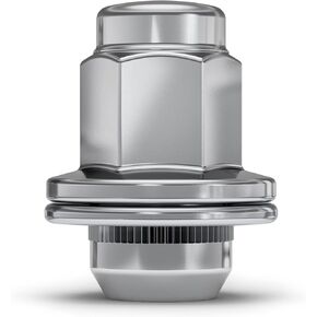 White Knight 5307DL-4 Chrome Duplex Long Mag Lug Nut with Washer for Toyota/Lexus - 4 Piece