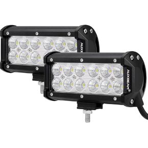 Auxbeam LED Light Bar 7Inch 36W Flood Led Off Road Lights Driving Lights LED Work Lights Waterproof for Jeep Off-Road SUV Truck Car ATVs Boats (2 PCS)