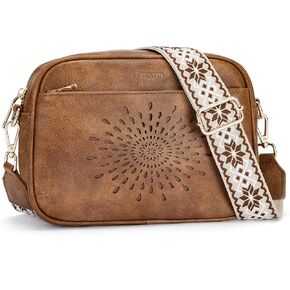 APHISON Quilted Crossbody Bags for Women Trendy,Vegan Leather Small Crossbody Purses Shoulder Handbags with Adjustable Strap