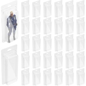 Action Figure Display Case, Action Figure Storage Plastic Case, Inspired Blister Clamshell Protective Case, Compatible with Small Loose 3.75" Action Figure, 30 Pack