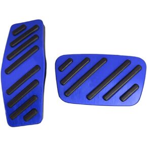 Anti-Slip Aluminum Gas Brake Pedal Cover for Chevy Equinox Impala Cruze Blazer Traverse,for GMC Acadia Terrain,for Calilac XT5 XT6 and for Buick Enclave Encore Regal Foot Pedal Pads 2PCS(Black)
