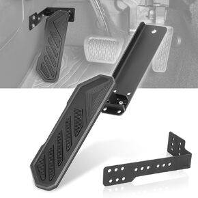 Dead Pedal Left Side Foot Rest Pad, Adjustable Non-slip Foot Rest Pedal Compatible with Jeep Wrangler JK JL 4XE Gladiator JT 2007-2023
