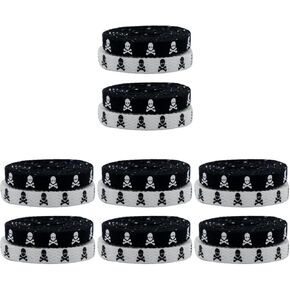 Holibanna 4 Pairs Skull Printed halloween shoe laces flat shoe laces party shoe laces Shoe Laces Halloween