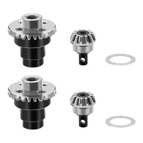GLOBACT FCX24 Axle Diff Gear Set 12/24T Steel Bevel Gear for FMS 1/24 FCX24 1/18 FCX18 RC Upgrade (2PCS)