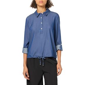 Tommy Hilfiger Women's Collared Tie Hem Popover Shirt